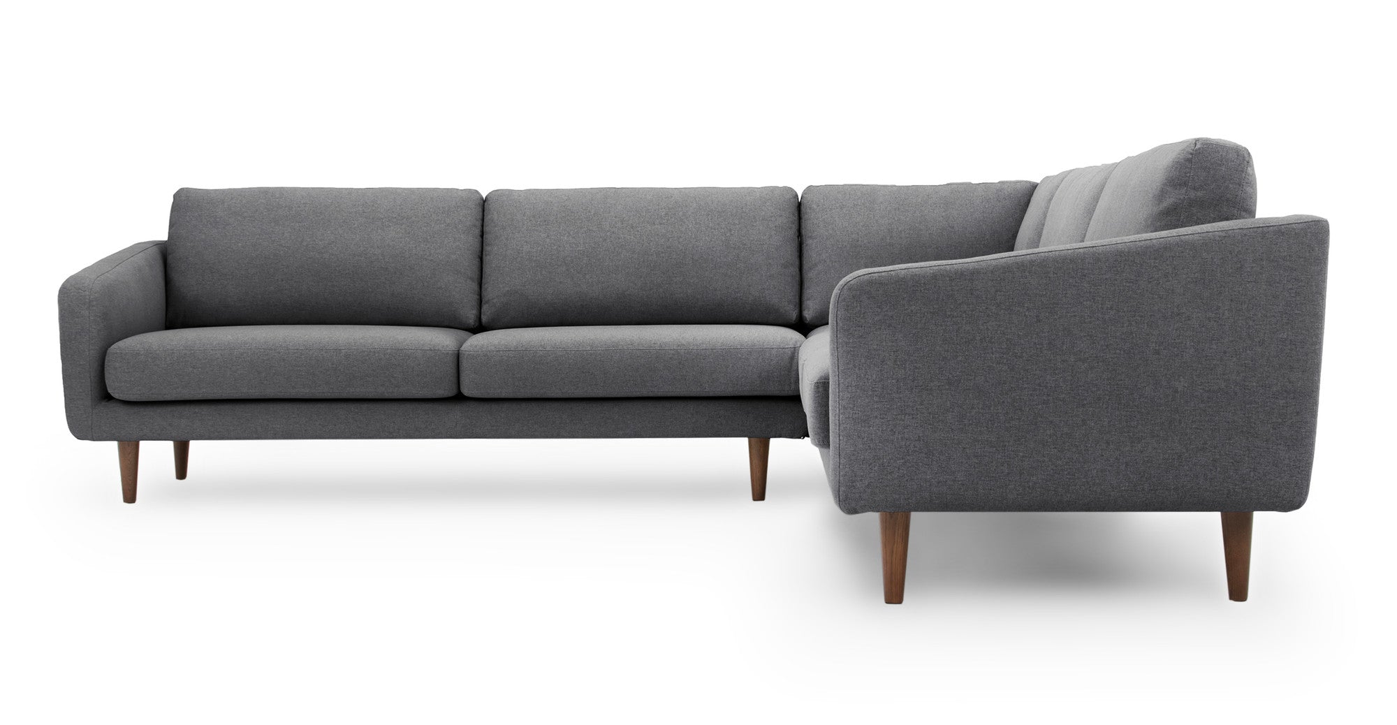 Burnham 109" Fabric Sectional Sofa-Nickel (Grey)