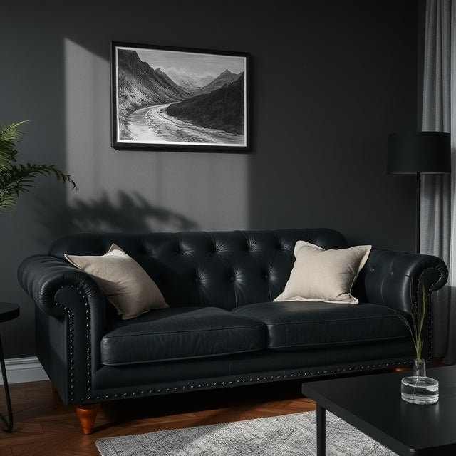 How to style a black couch