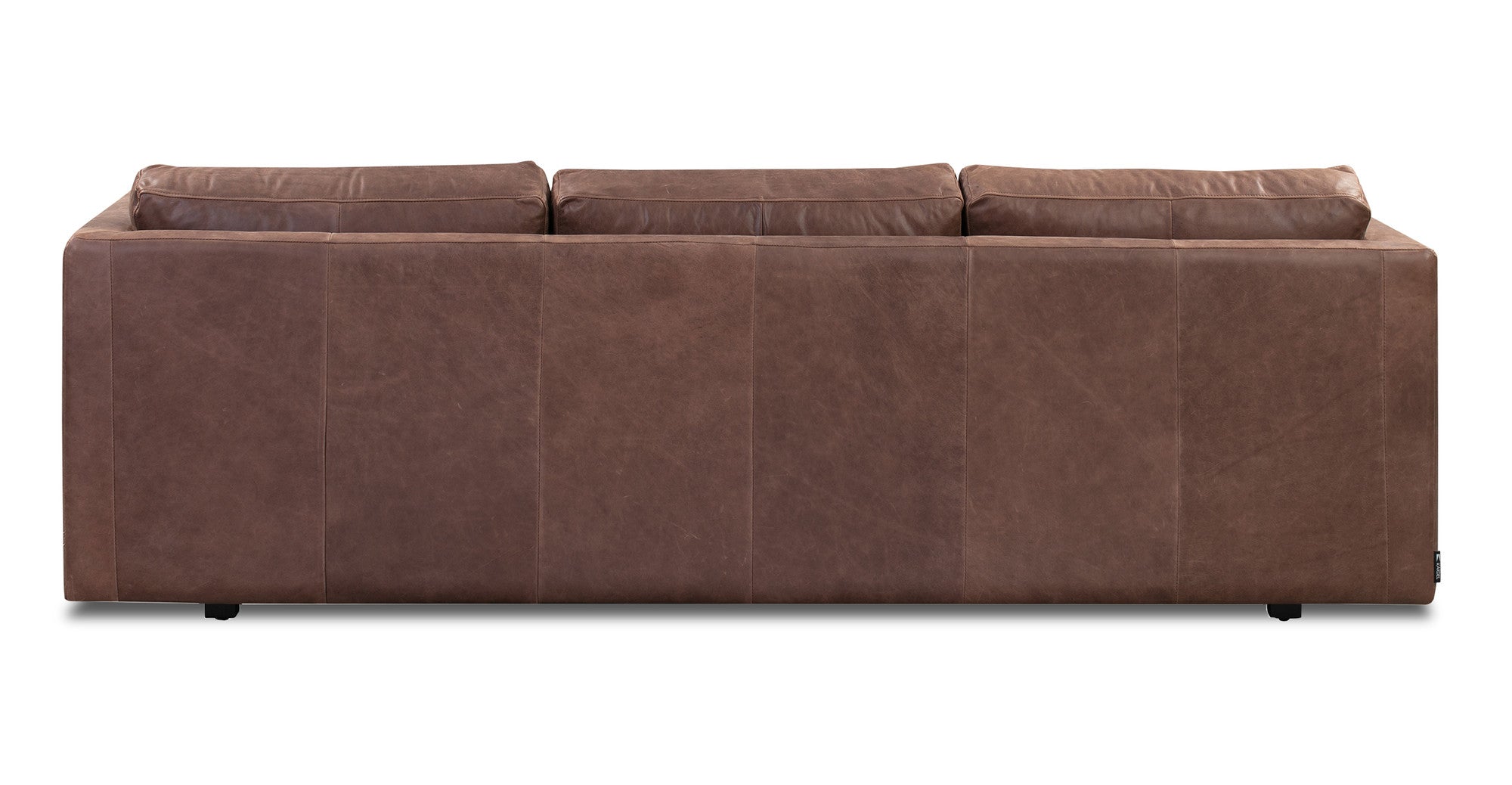 Manhattan 85" Leather Sofa -3 Seater - Milano Mocha