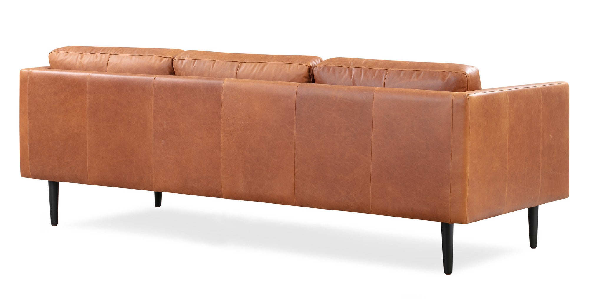 Spectre 81" Leather Sofa - 4 Seater - Milano Cigar