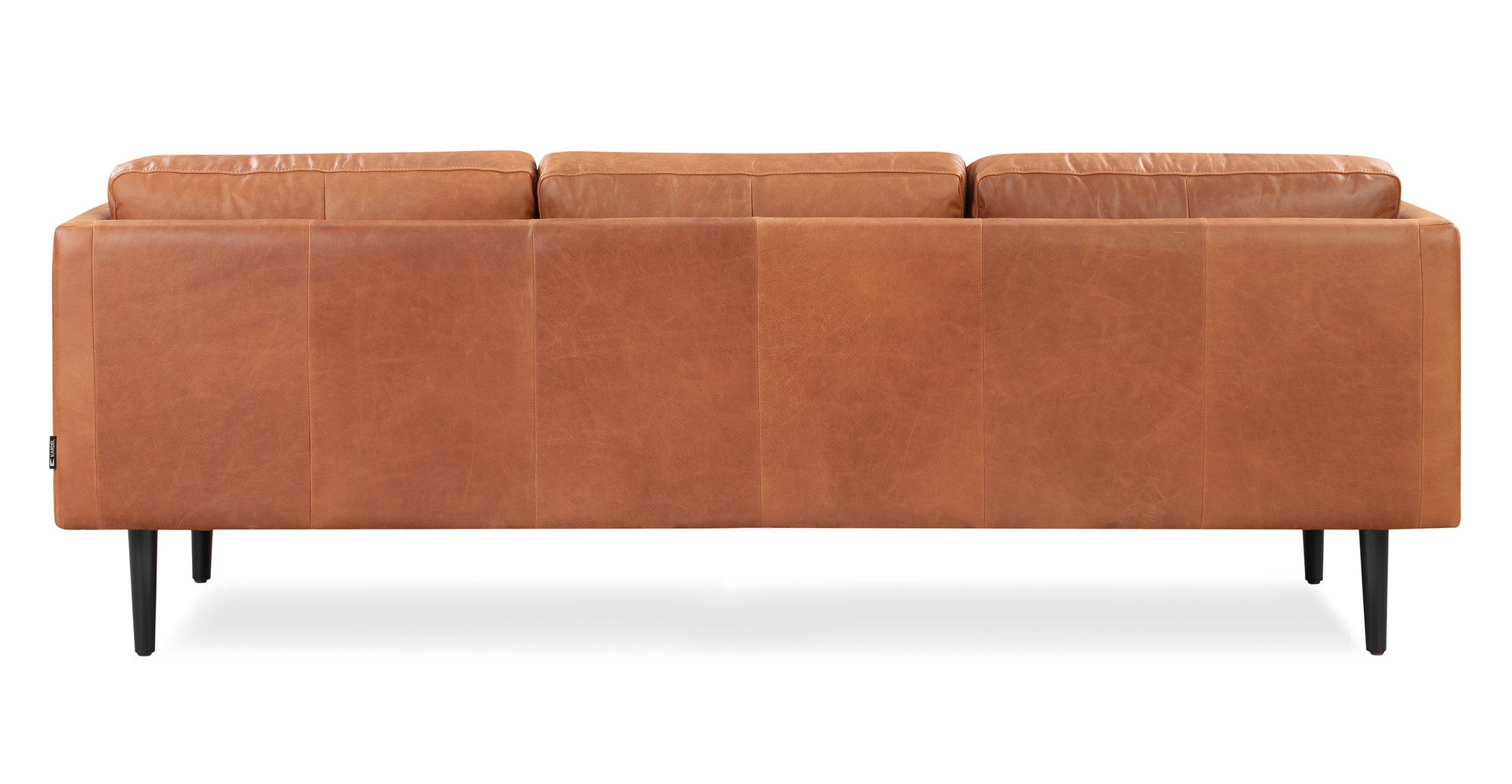 Spectre 81" Leather Sofa - 4 Seater - Milano Cigar