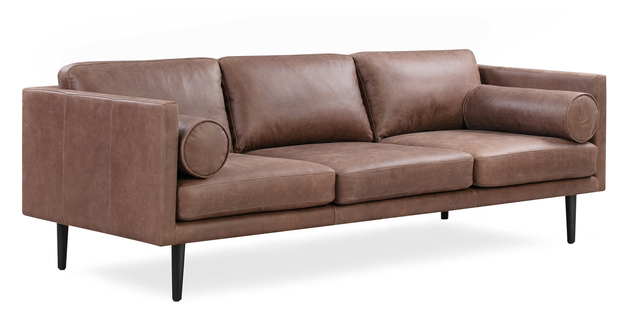 Spectre 81" Leather Sofa - 4 Seater - Milano Mocha