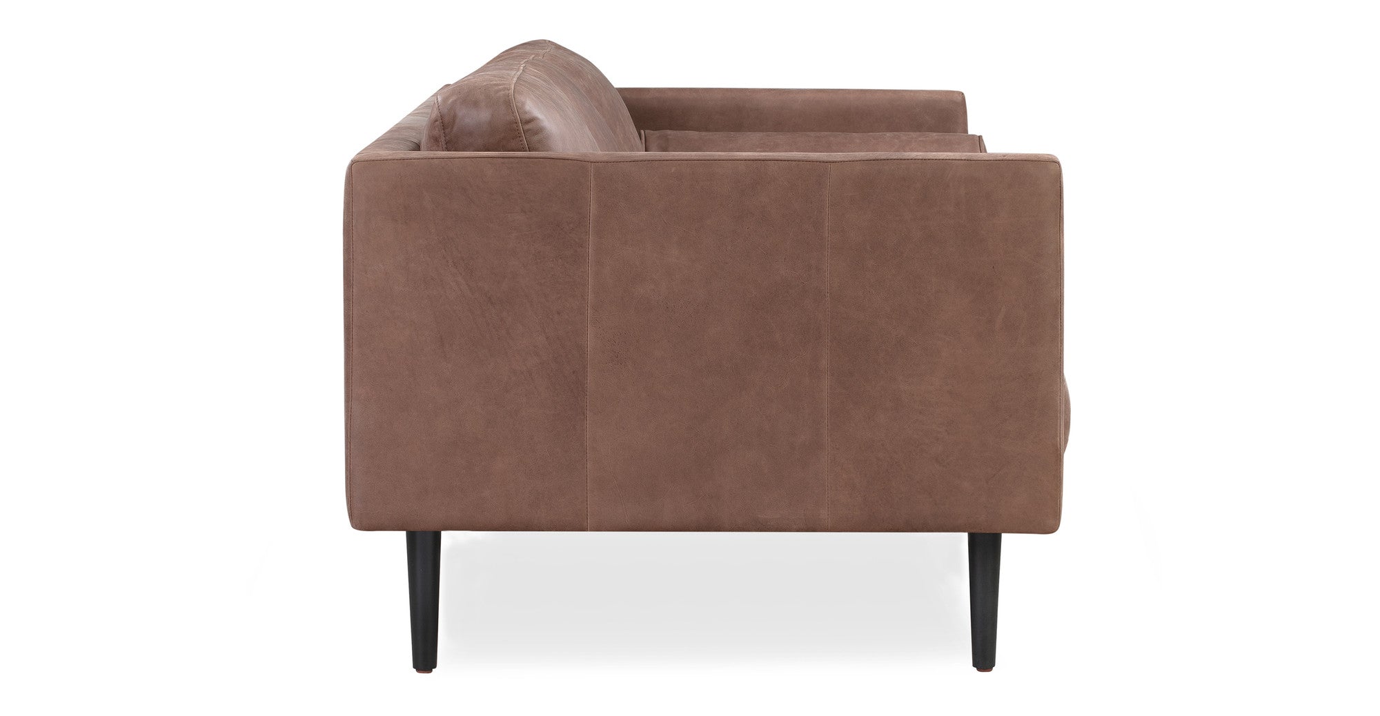 Spectre 81" Leather Sofa - 4 Seater - Milano Mocha