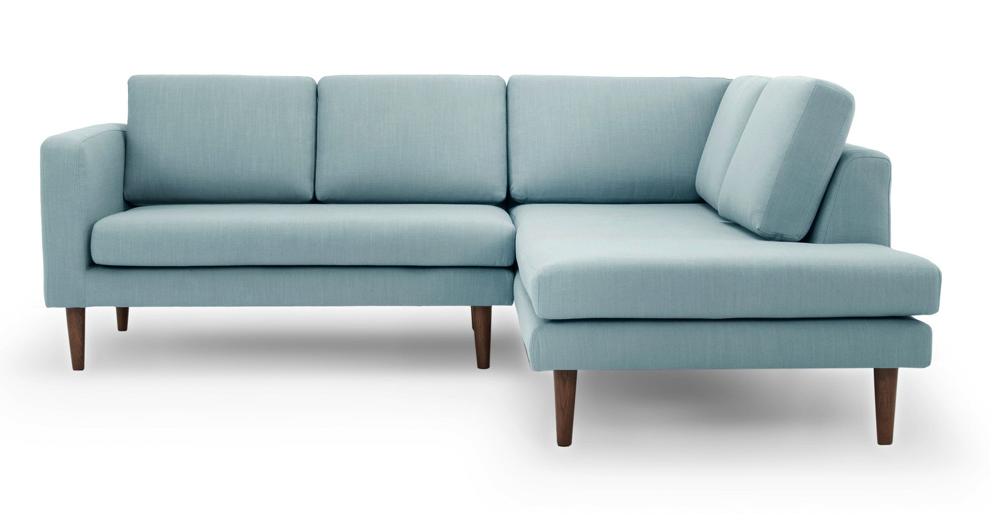 Dominique 89" Fabric Sectional Sofa  Left-Breeze