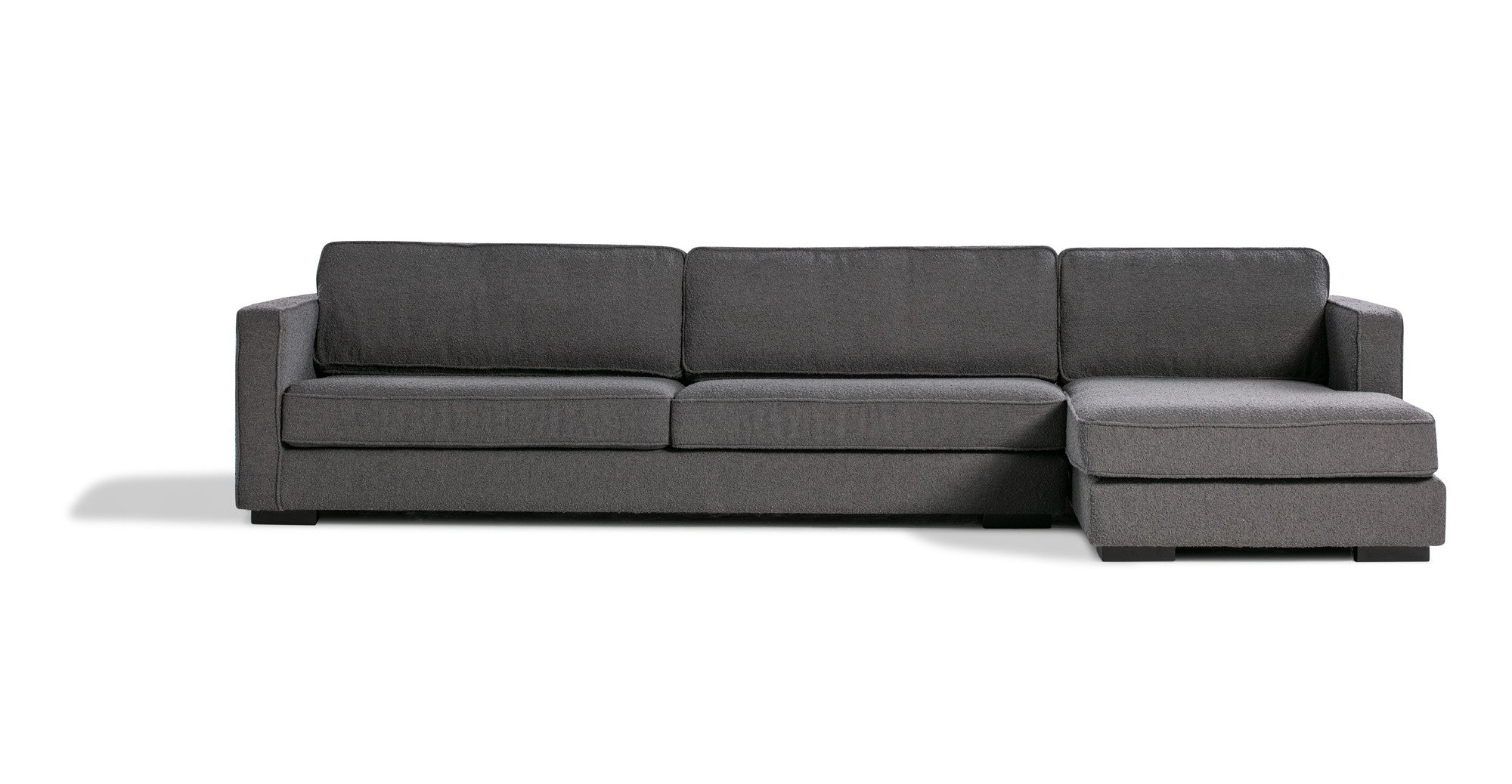 Architect 133" Sectional Sofa Sectional Right- Gris Boucle