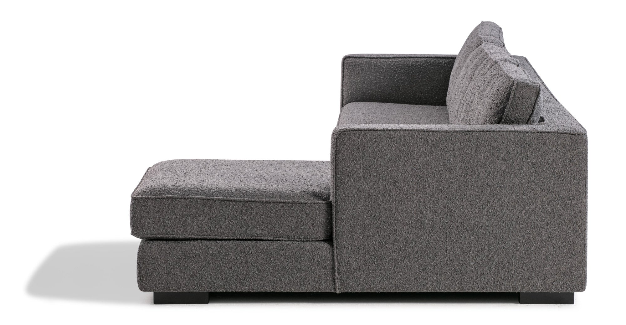 Architect 133" Sectional Sofa Sectional Right- Gris Boucle