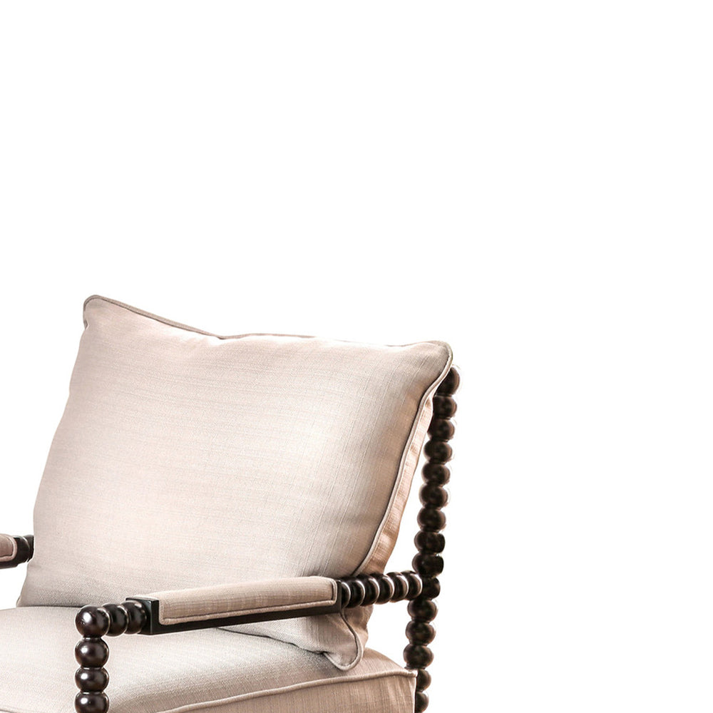 Sybil Contemporary Accent Chair, Beige - BM119869