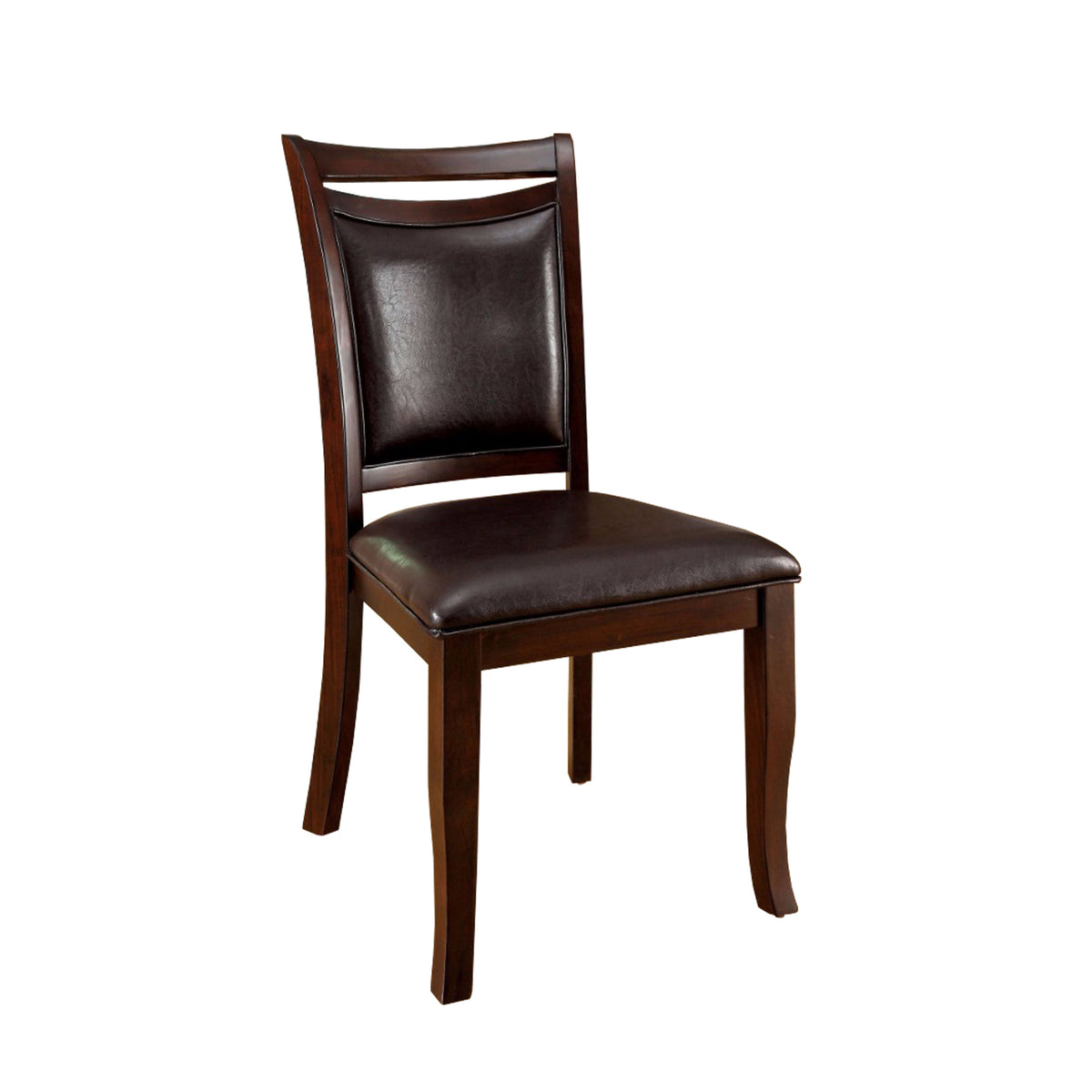 Woodside Transitional Side Chair , Expresso Finish, Set Of 2 - BM131170