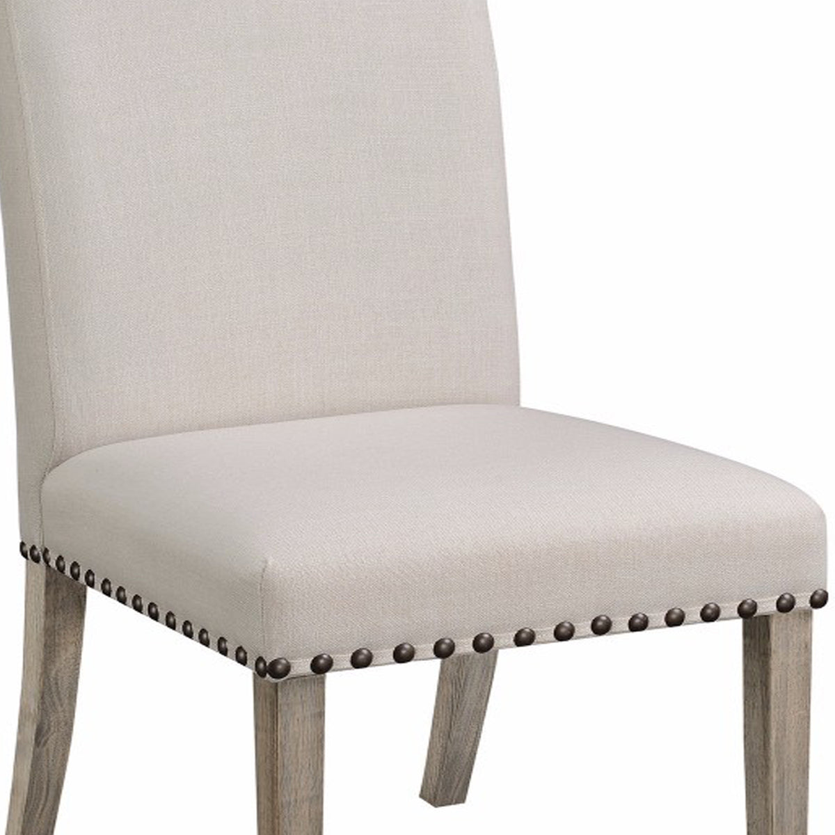 Rolled Back Parson Dining Chair, Beige, Set of 2 - BM163804