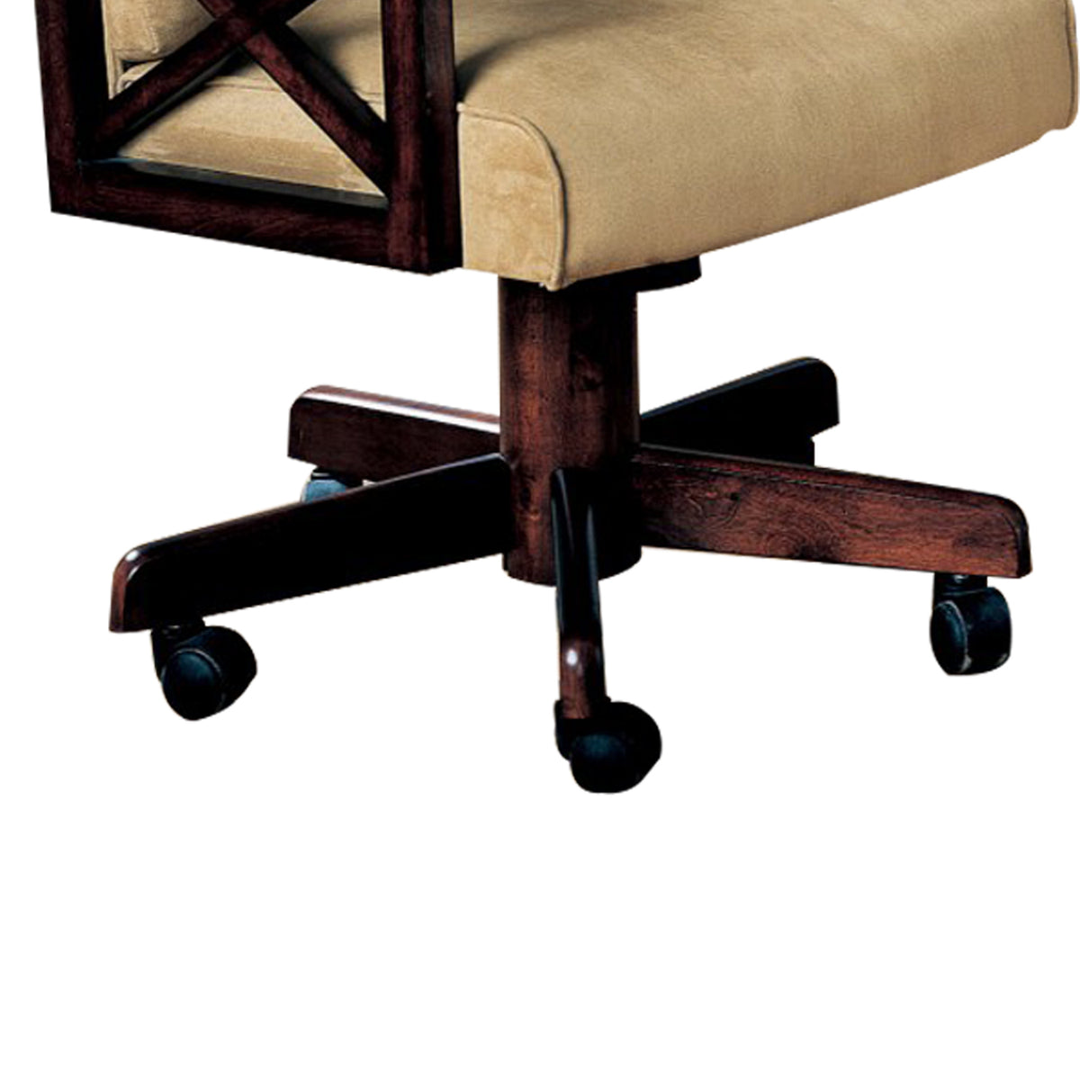 BM68943 Upholstered Arm Game Chair , Brown