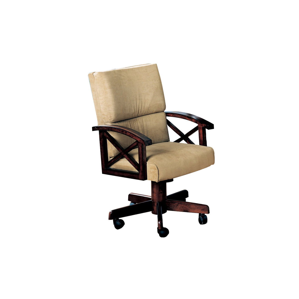 BM68943 Upholstered Arm Game Chair , Brown