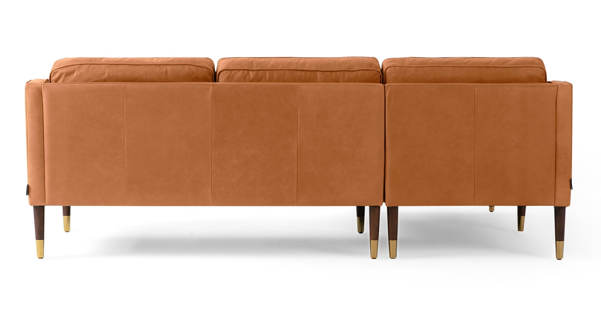 Architect 133" Sectional Sofa Sectional Right- Milano Russet