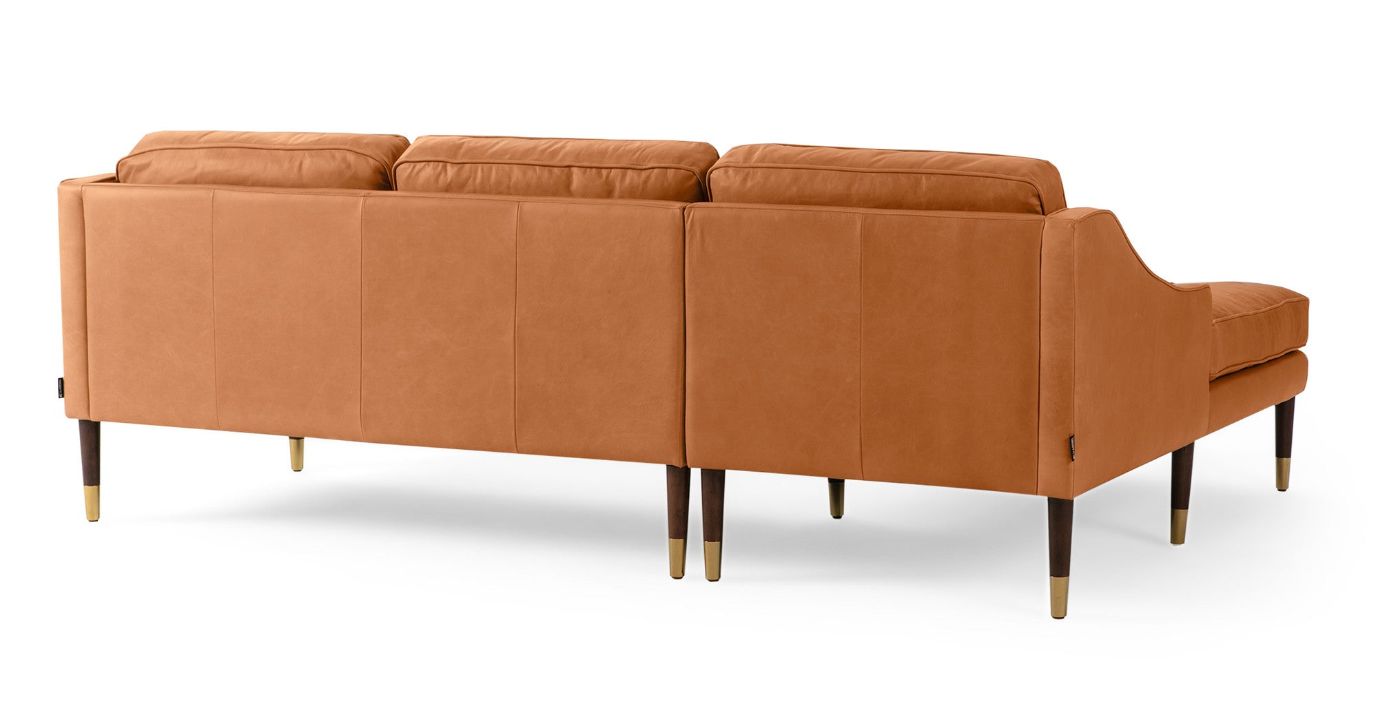 Architect 133" Sectional Sofa Sectional Right- Milano Russet