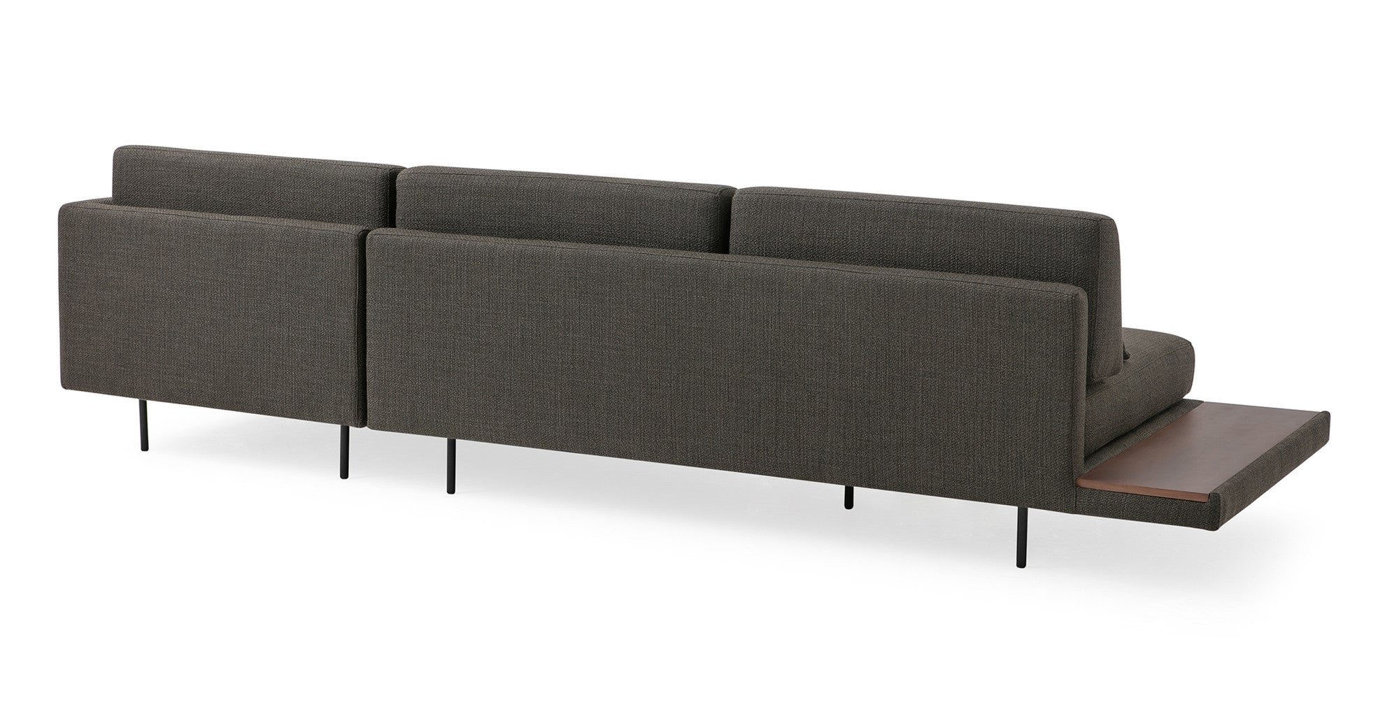 Davenport 116" Sectional Sofa Right-Nuit Boucle