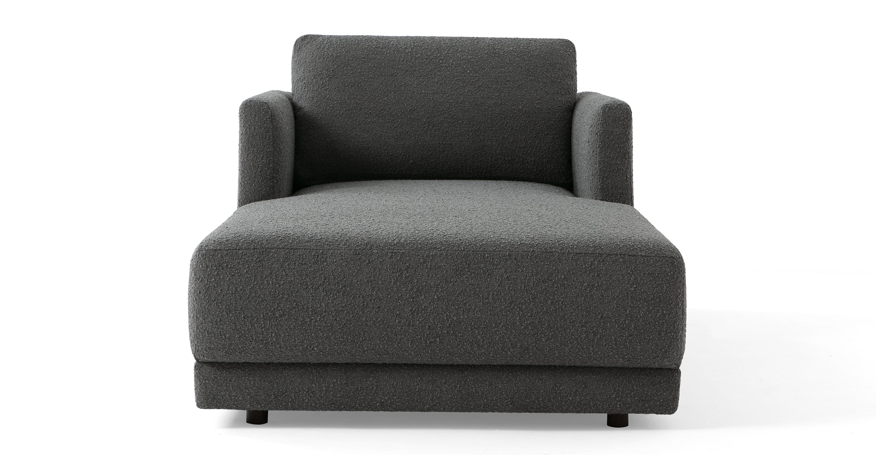 Domus 39" Fabric Chaise Lounge - Gris Boucle (Copy)