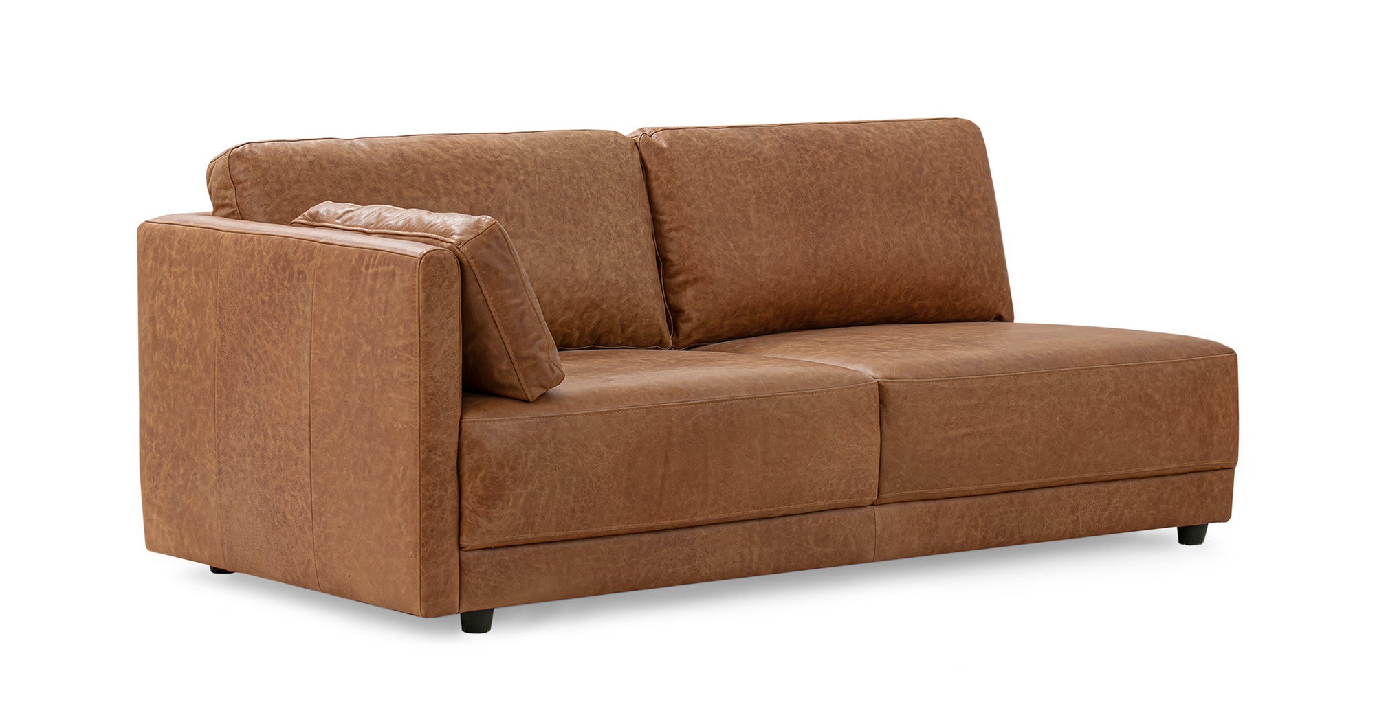 Domus 146" 5-pc U-Shape Sectional Sofa - 5-Seater- Chestnut Brown