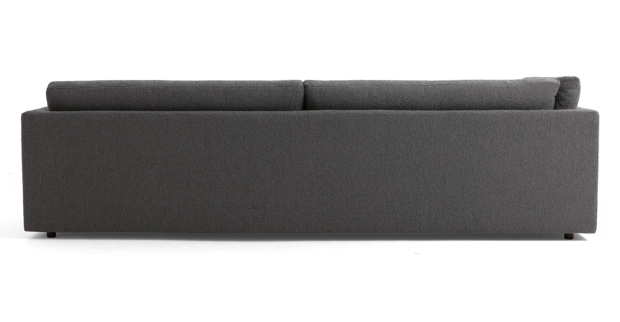 Domus 114" Fabric Sofa Lounge Arm Left-Gris Boucle