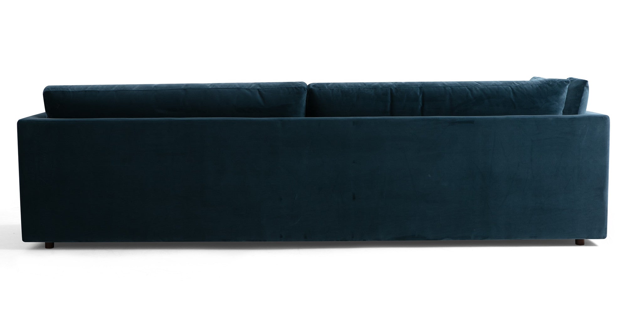 Domus 114" Fabric Sofa Lounge Arm Left-Petrol Velvet