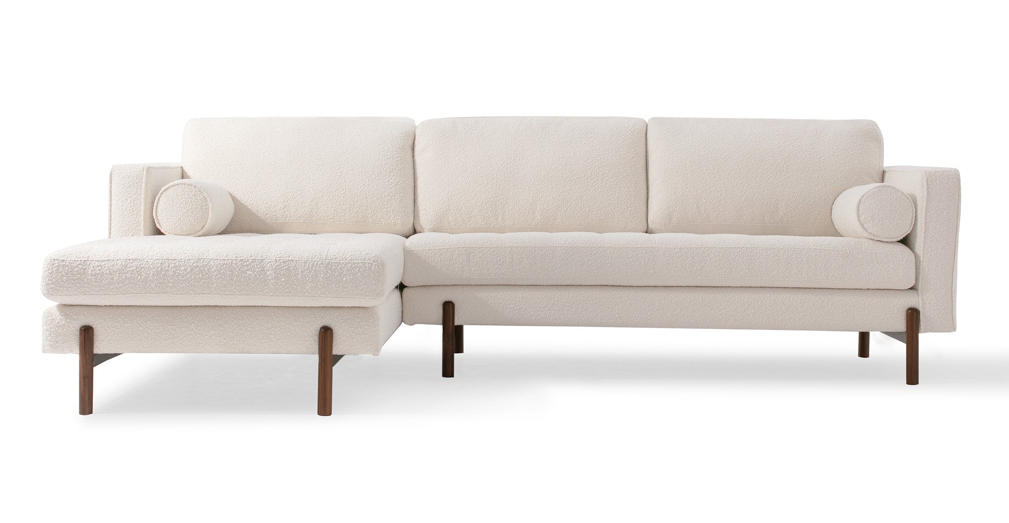 Dwell 108" Fabric Sectional Sofa Left - Blanc Boucle