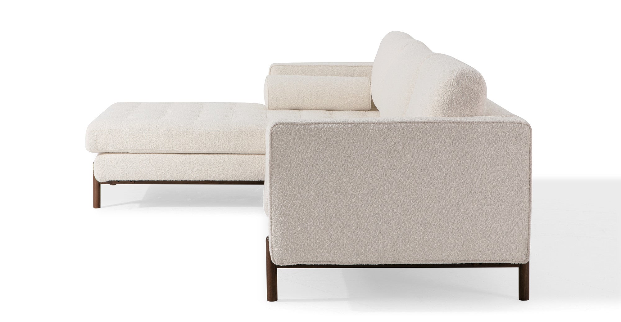 Dwell 108" Fabric Sectional Sofa Left - Blanc Boucle