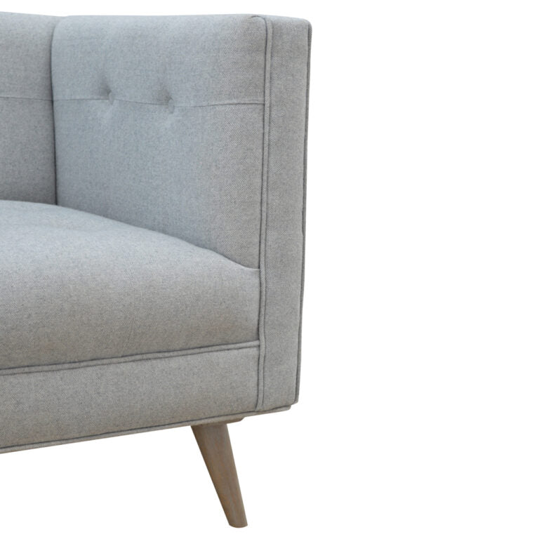 Gray Tweed Armchair