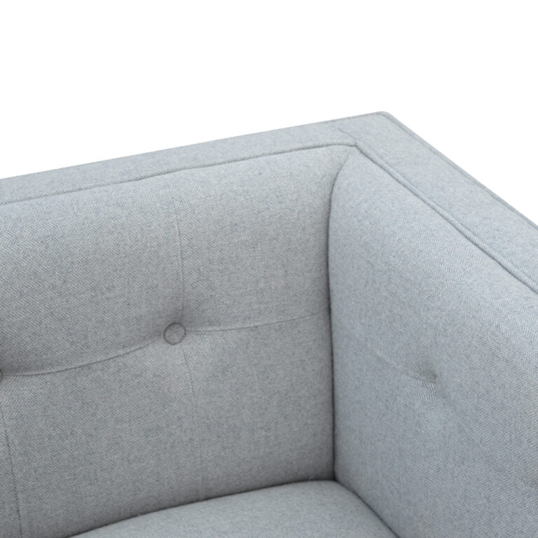 Gray Tweed Armchair