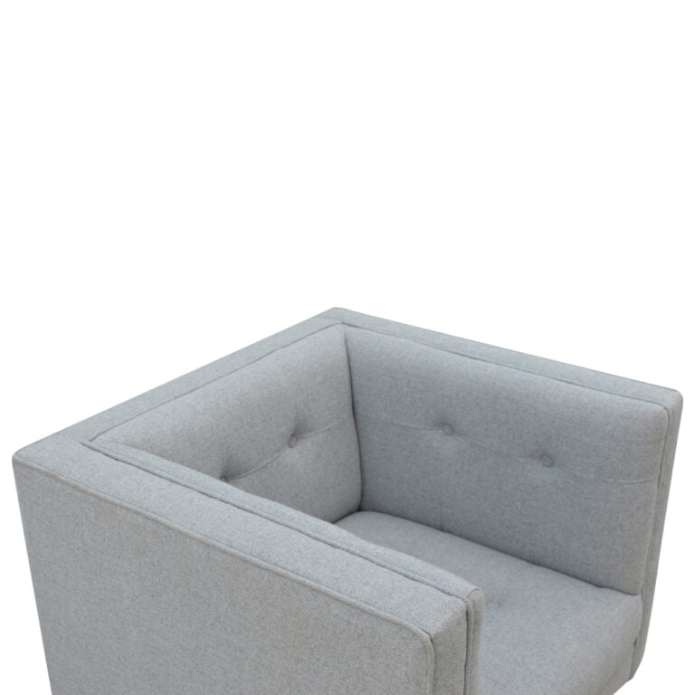 Gray Tweed Armchair