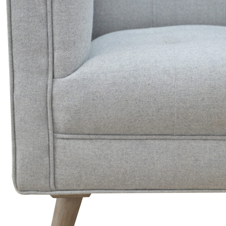 Gray Tweed Armchair