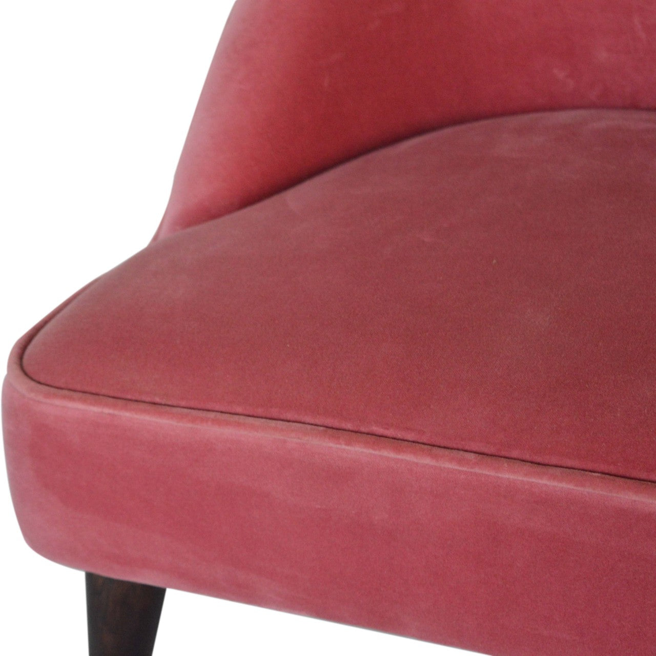 Pink Velvet Deep Button Chair