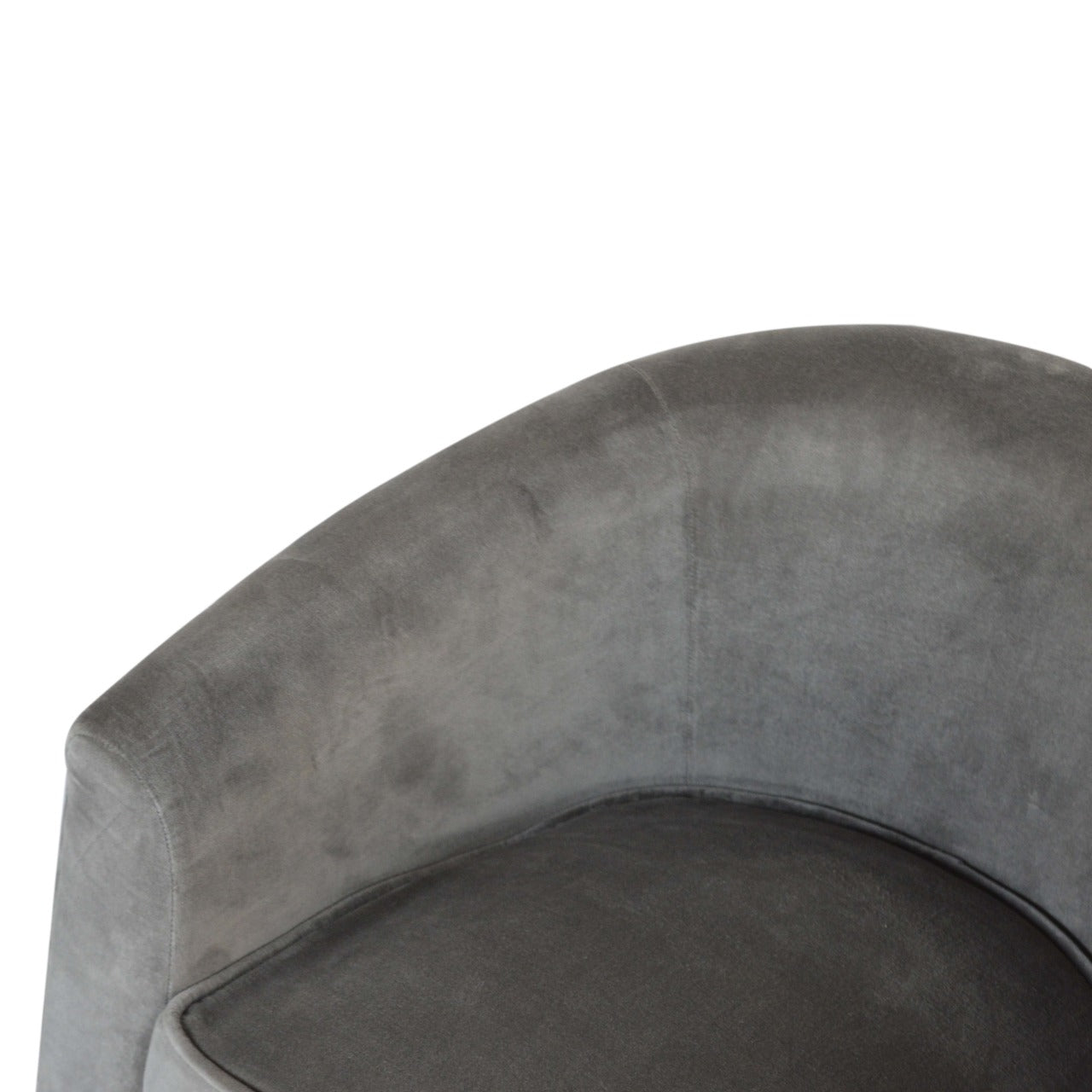 Gray Velvet Nordic Style Armchair