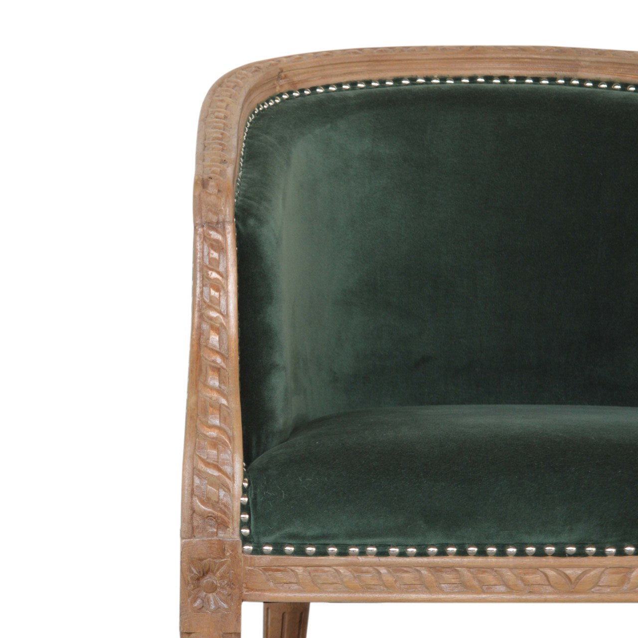 Emerald Green Velvet Occasional Chair