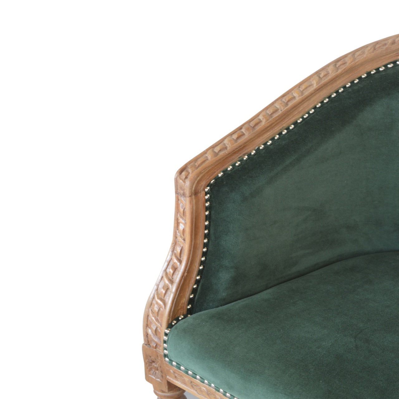 Emerald Green Velvet Occasional Chair