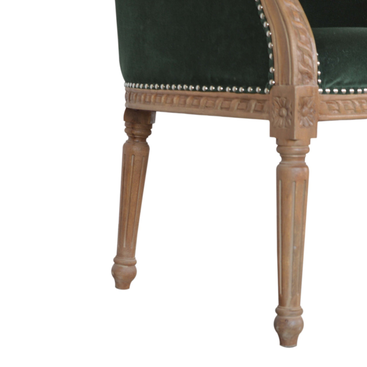 Emerald Green Velvet Occasional Chair