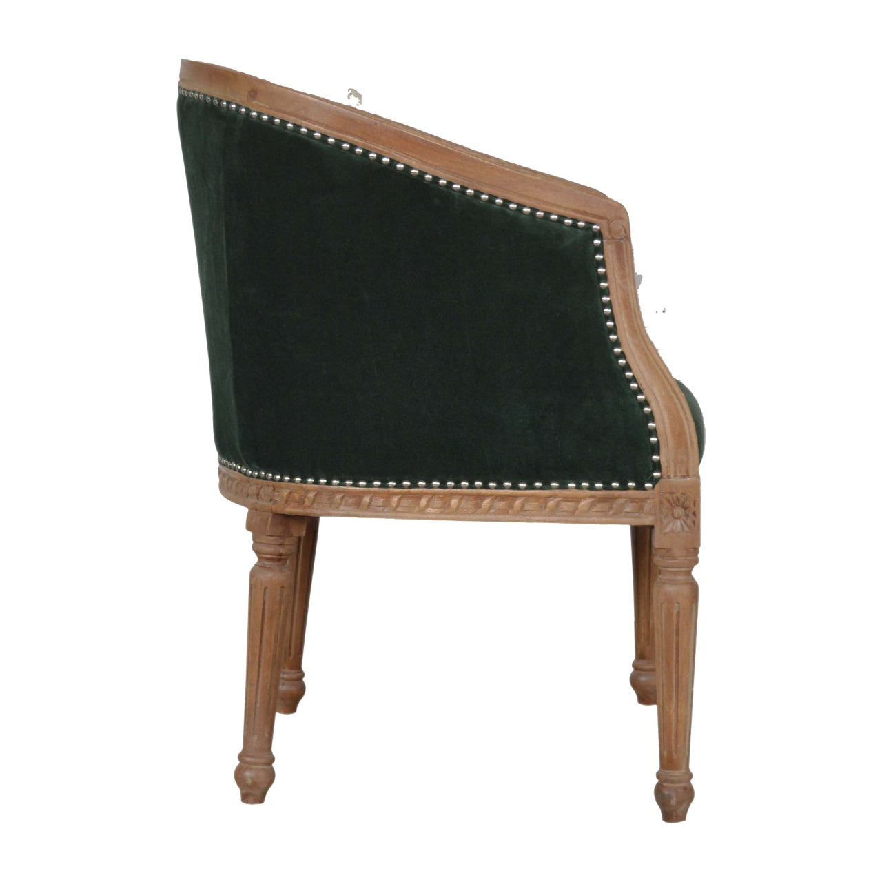 Emerald Green Velvet Occasional Chair