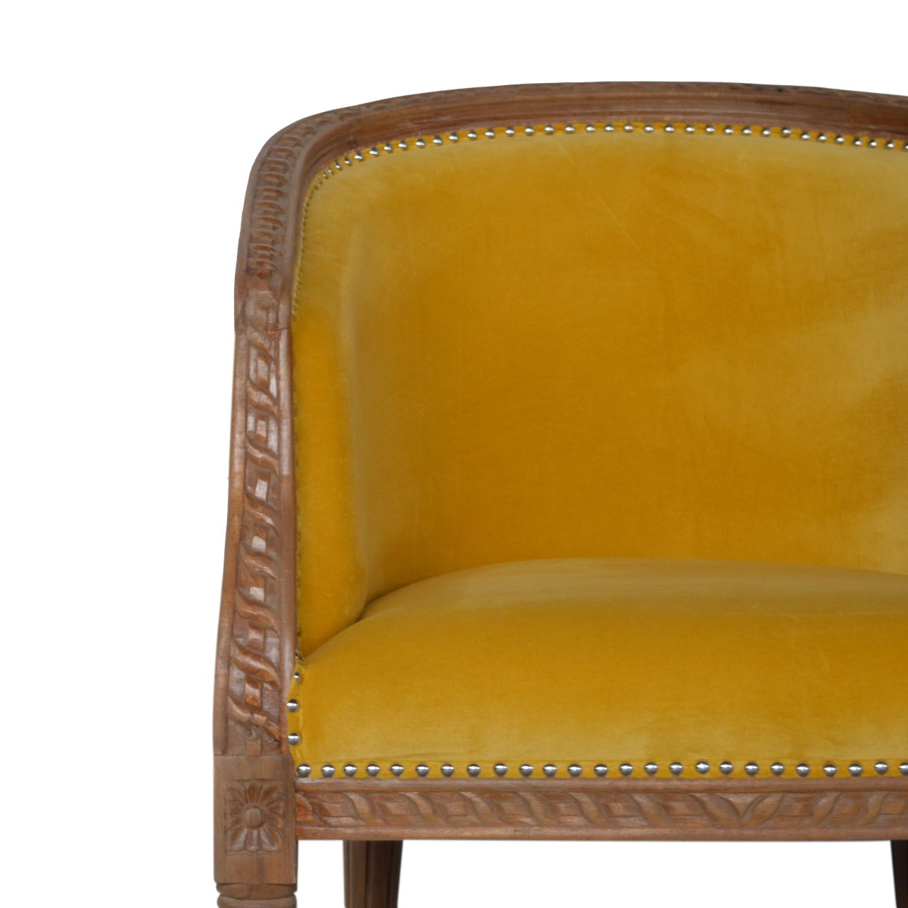 Mustard Velvet Occasional Chair