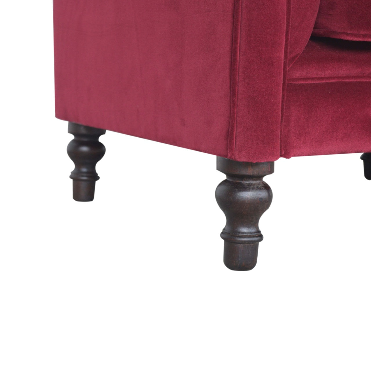 Wine Red Chesterfield Armchair