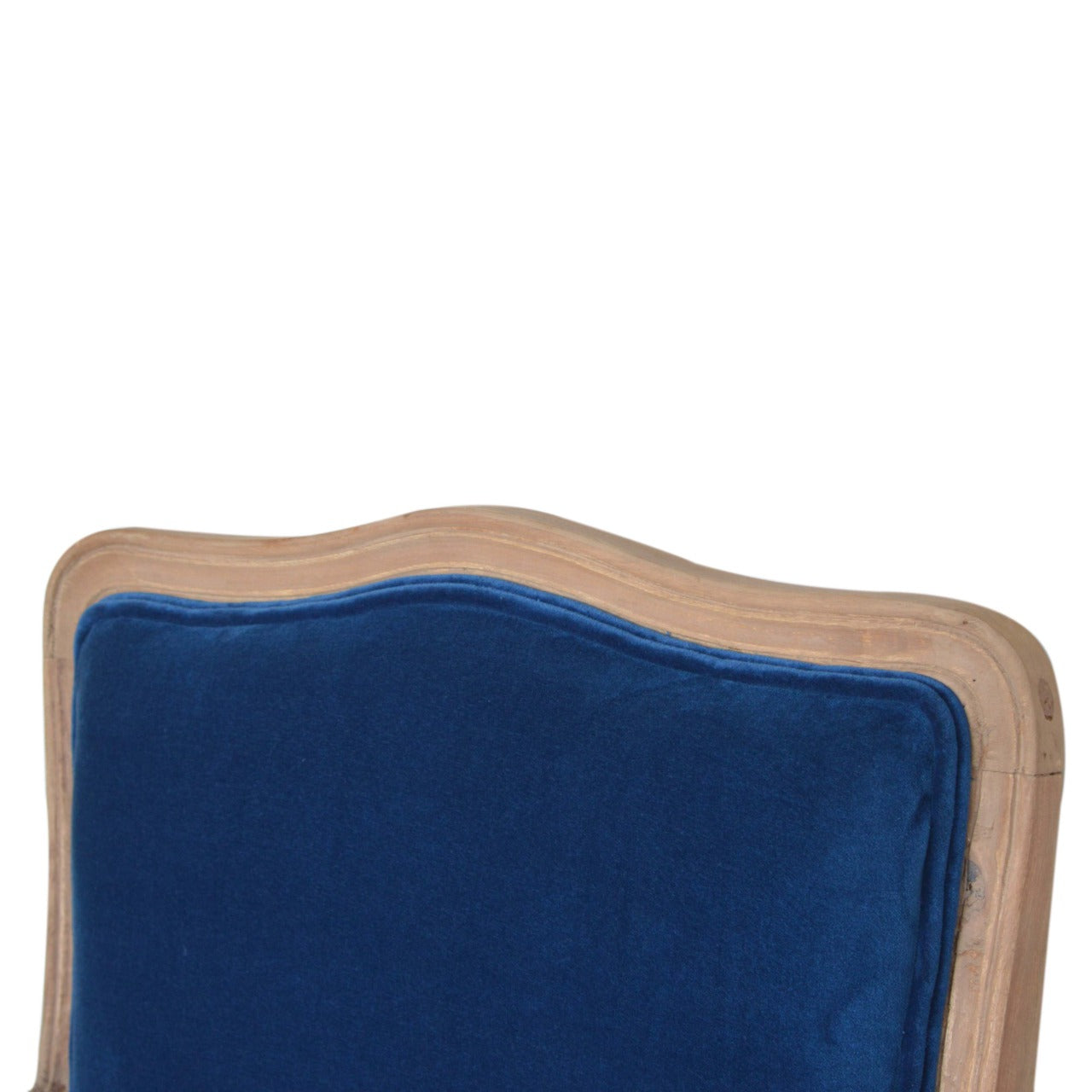 Royal Blue Velvet French Chair