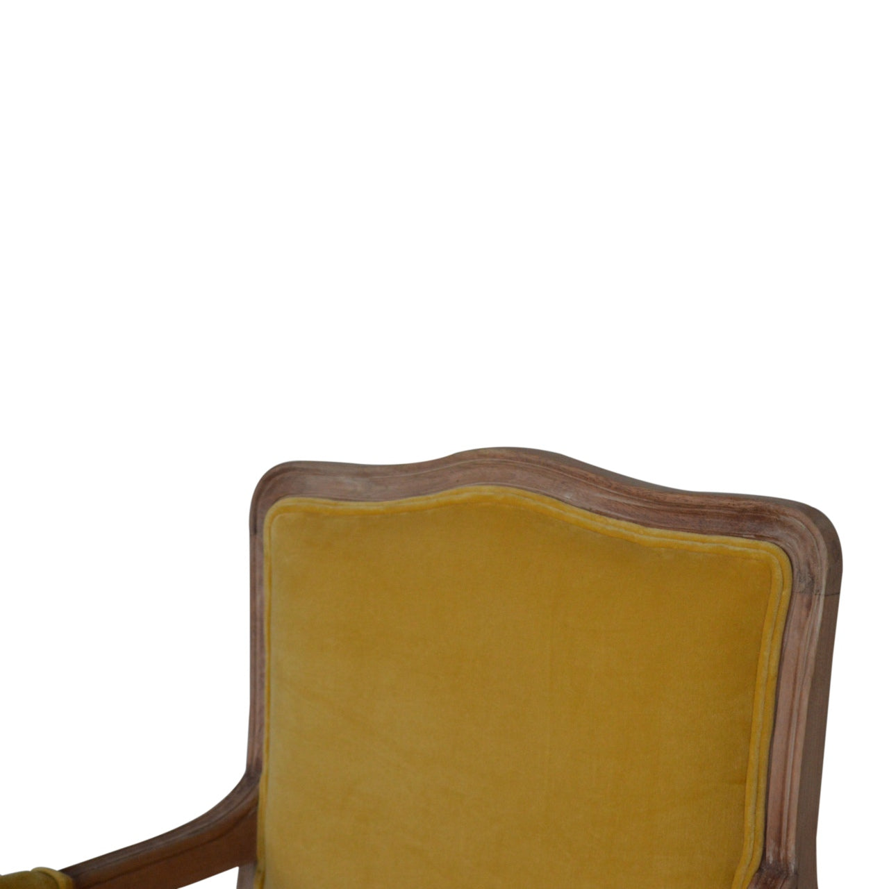 Mustard Velvet French Style Chair