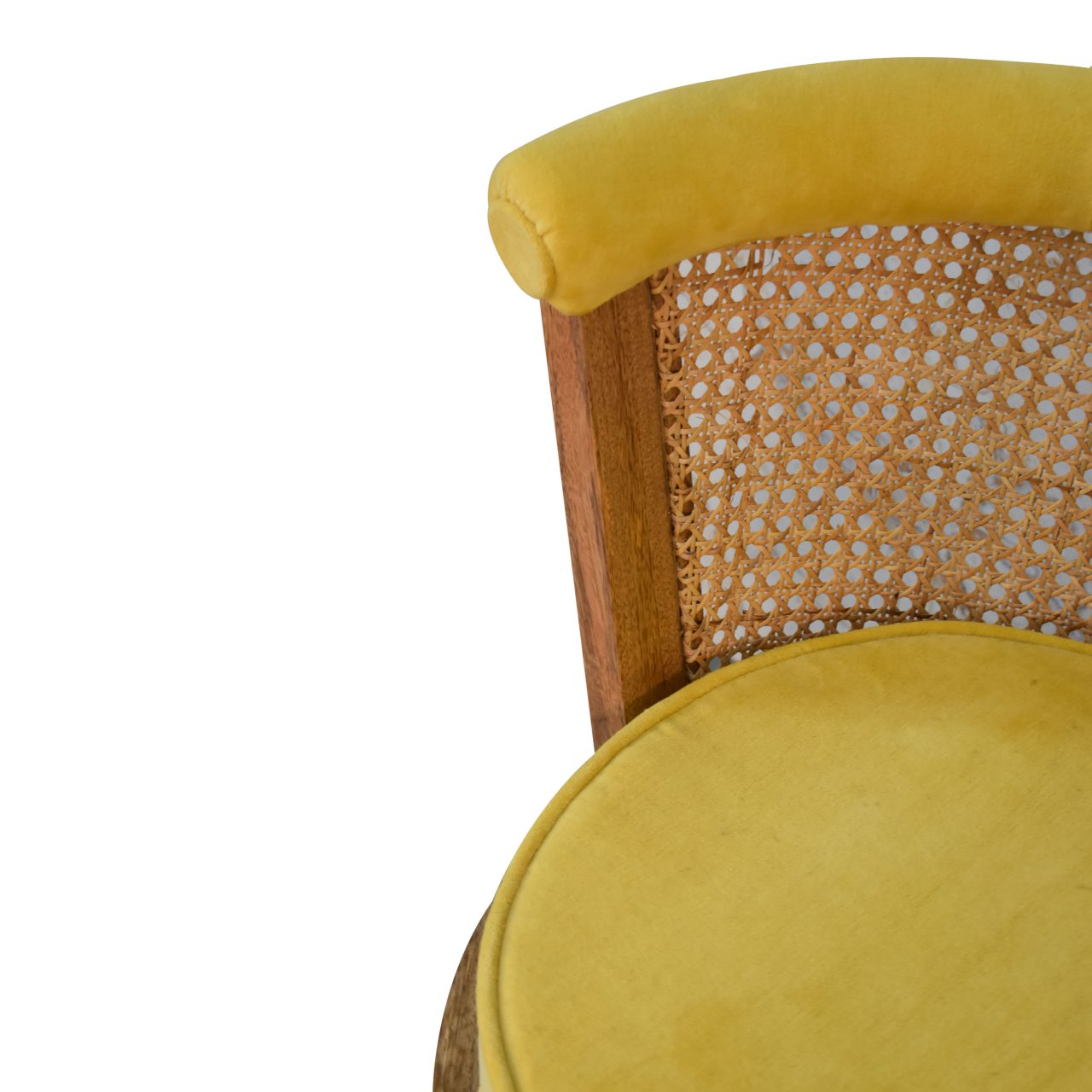 Larissa Mustard Velvet Nordic Chair