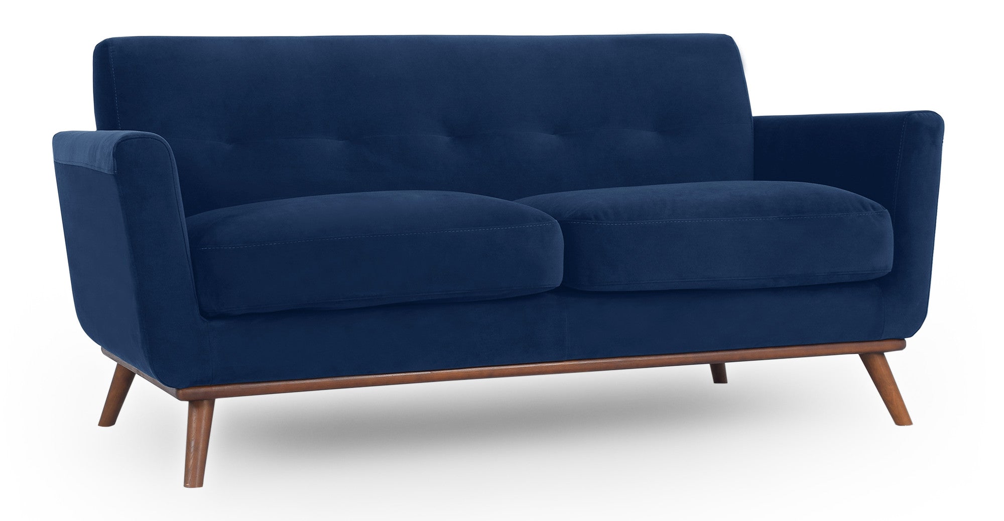 Jackie 67" Fabric Sofa-Royal Blue Velvet