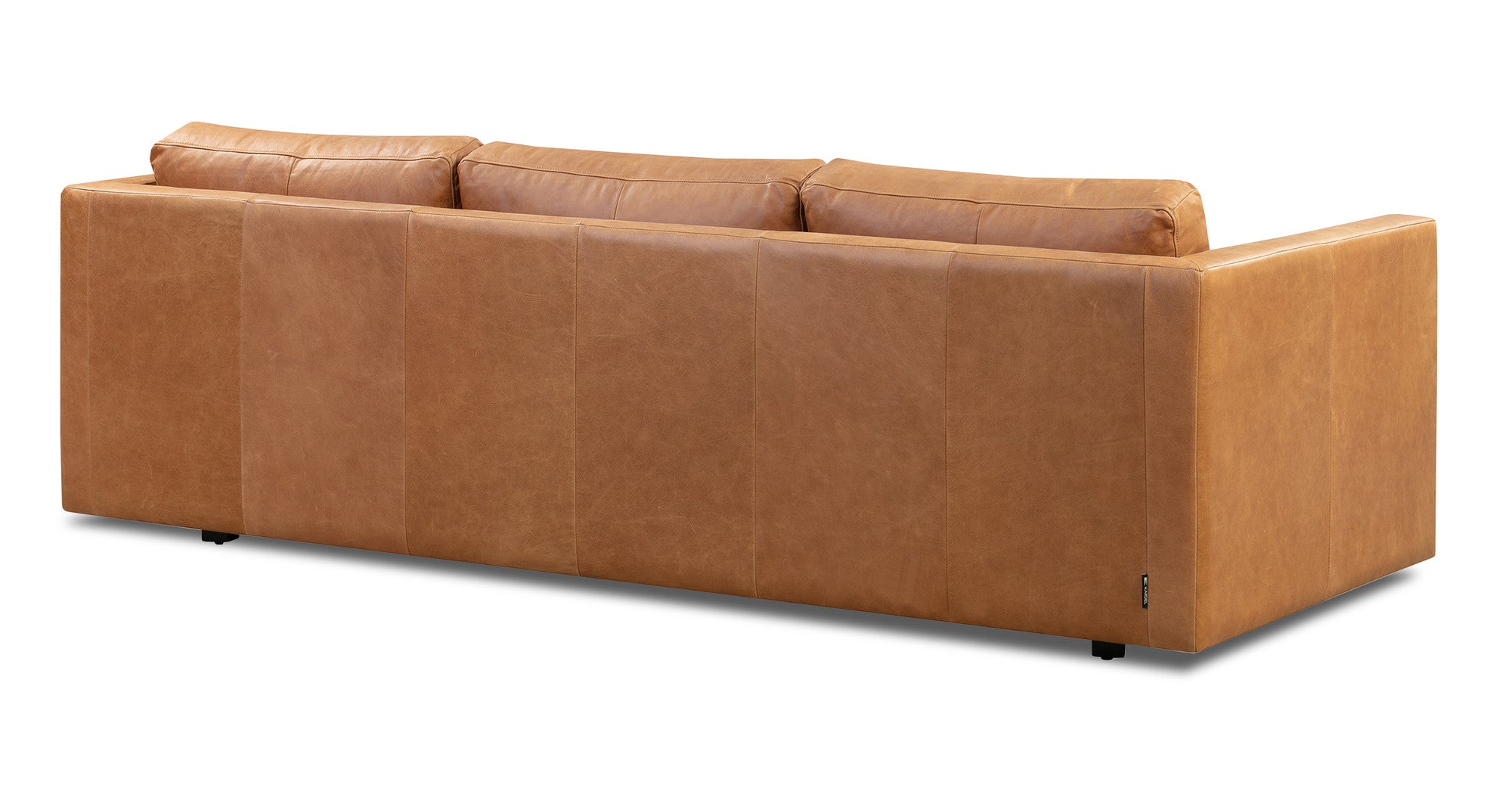 Manhattan 85" Leather Sofa -3 Seater - Milano Russet