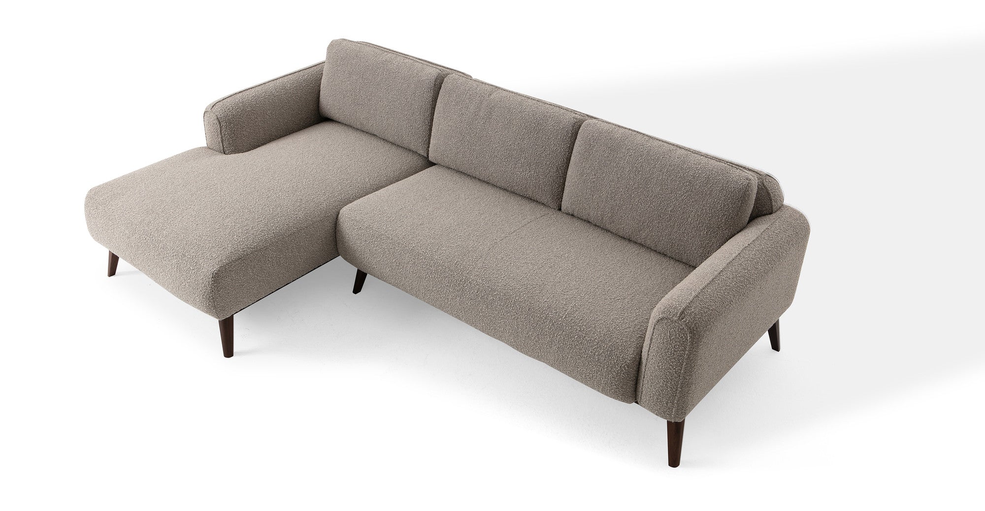 Metro 100" Sectional Sofa Left - Bocce Boucle