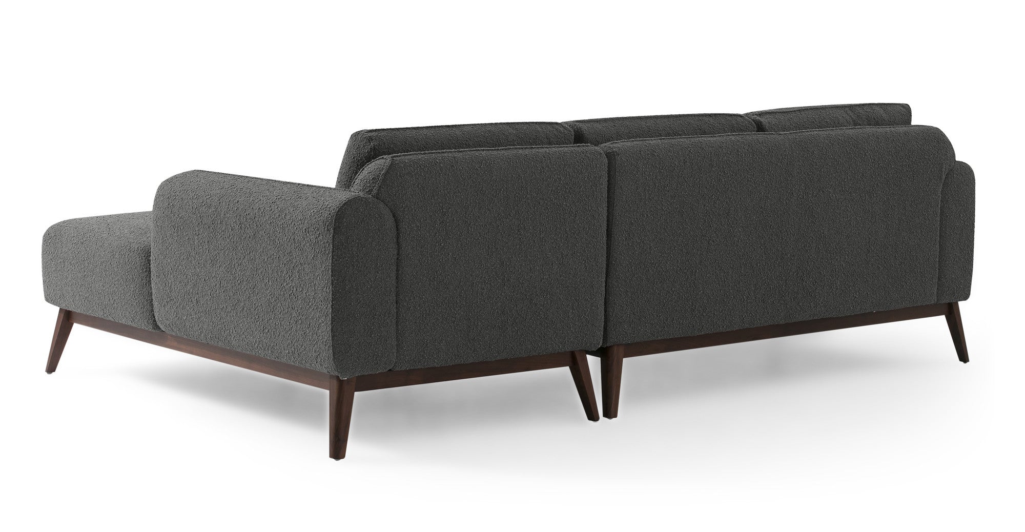 Metro 100" Sectional Sofa Right - Gris Boucle