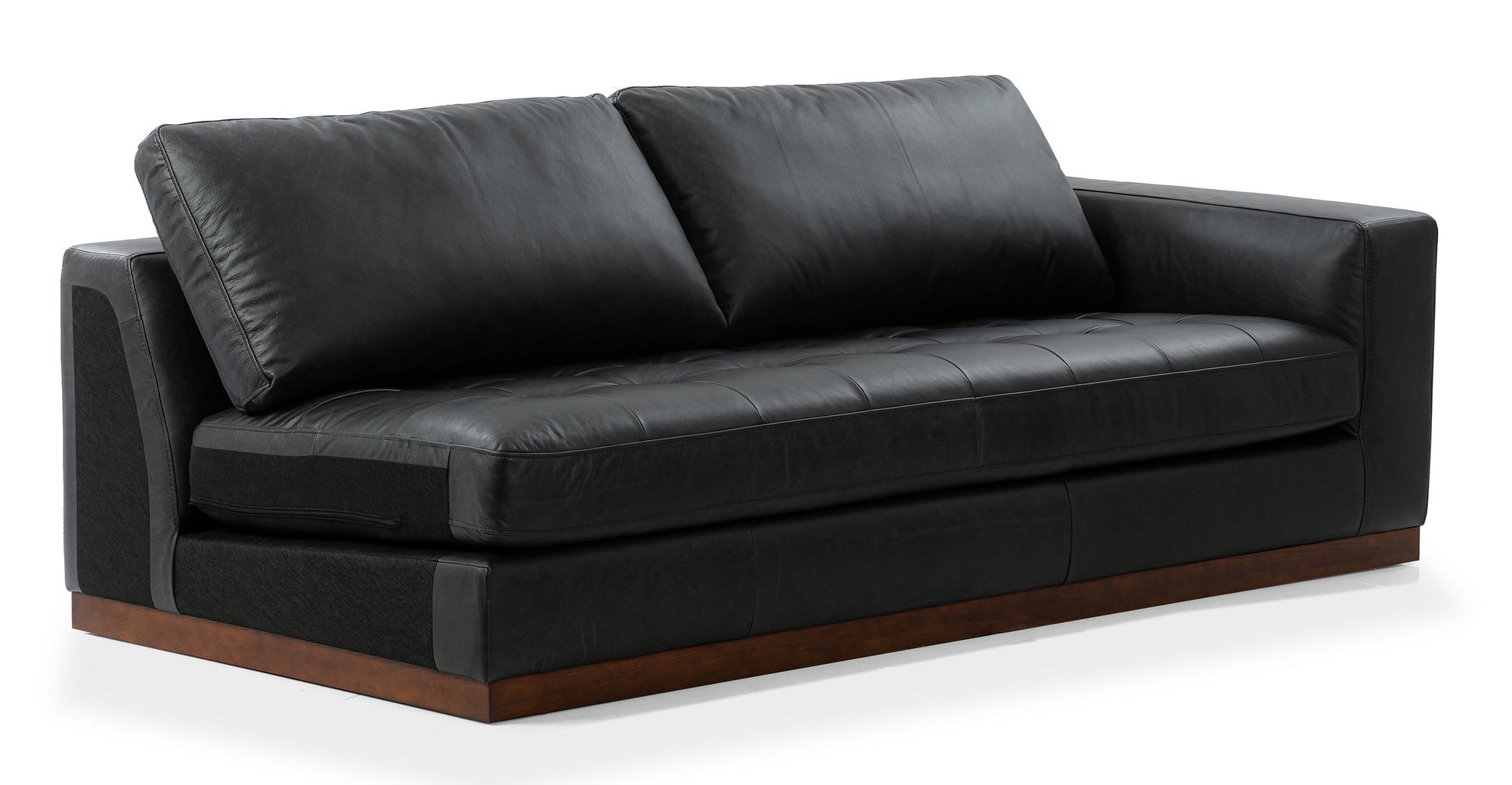 Newport 123" 3-pc L Corner Sectional Sofa -6 Seater - Ebony