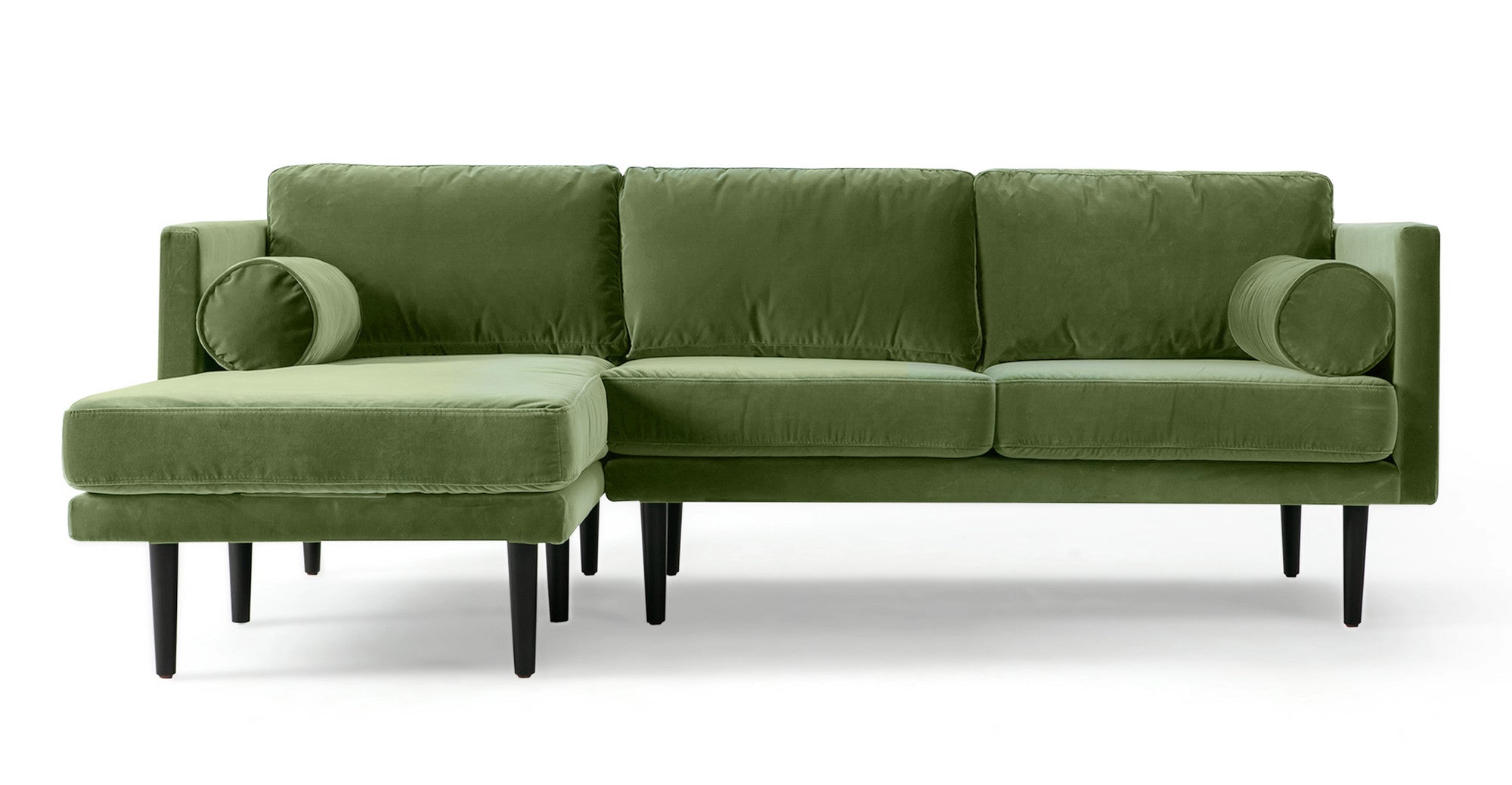 Spectre 81" Sectional Sofa Left - Grass Velvet