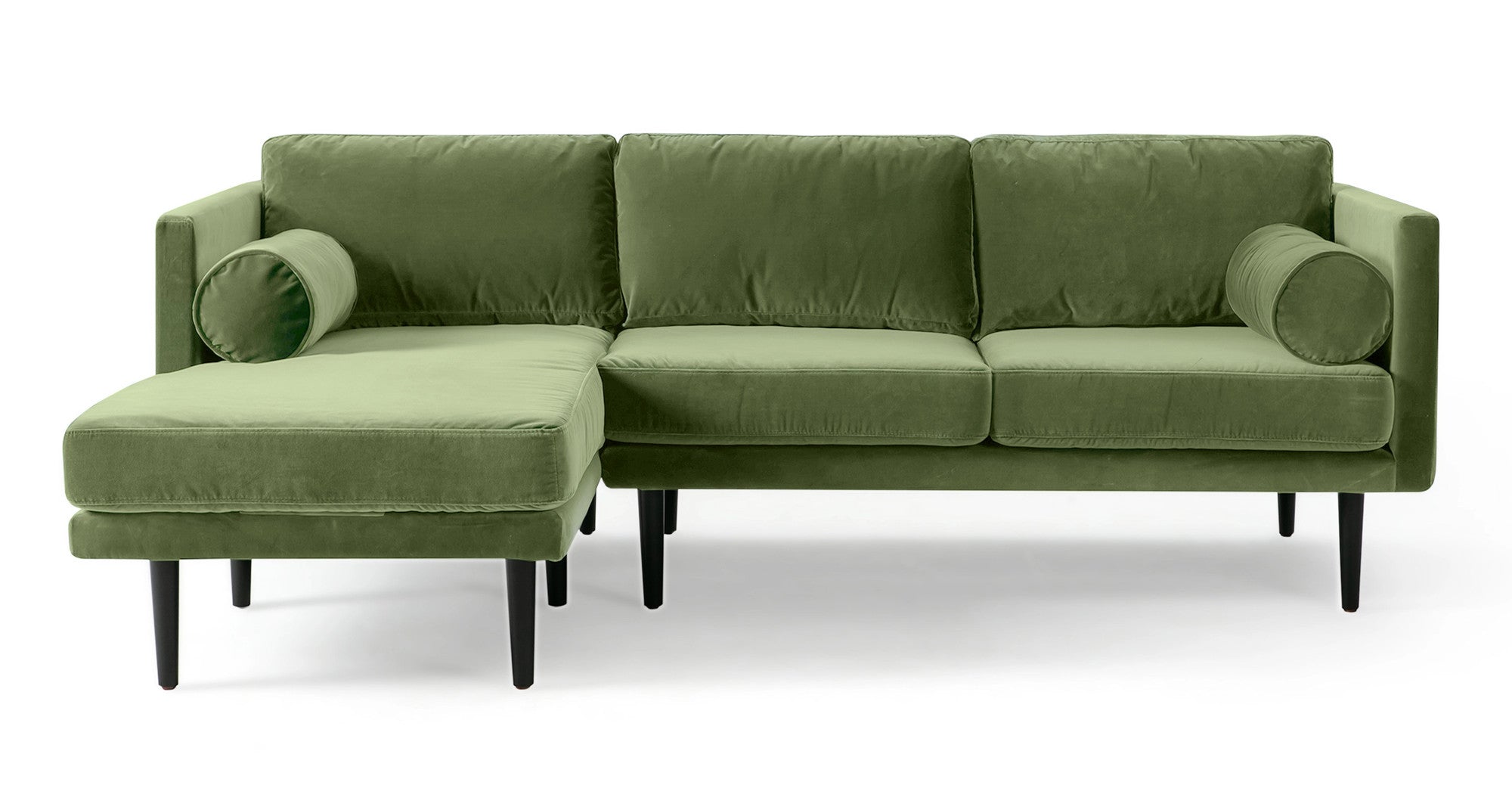 Spectre 81" Sectional Sofa Left - Grass Velvet