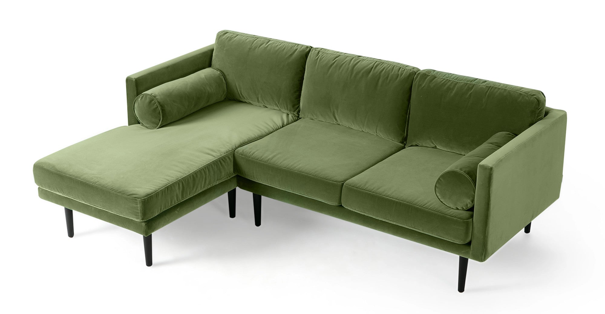 Spectre 81" Sectional Sofa Left -3 Seater - Grass Velvet