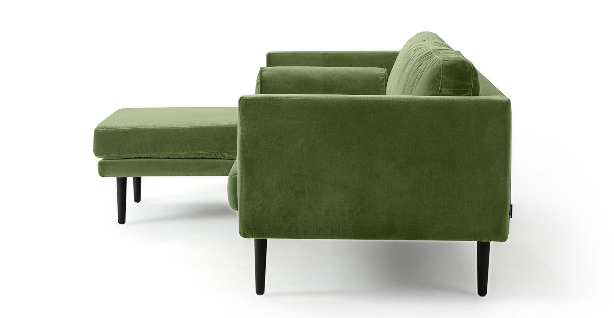 Spectre 81" Sectional Sofa Left - Grass Velvet