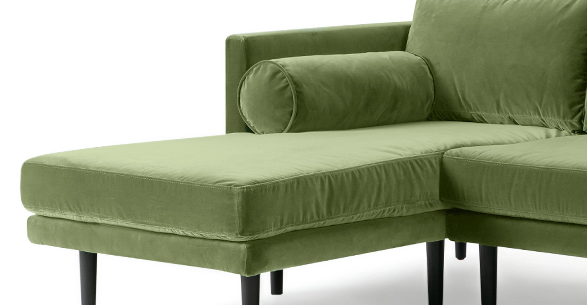 Spectre 81" Sectional Sofa Left - Grass Velvet