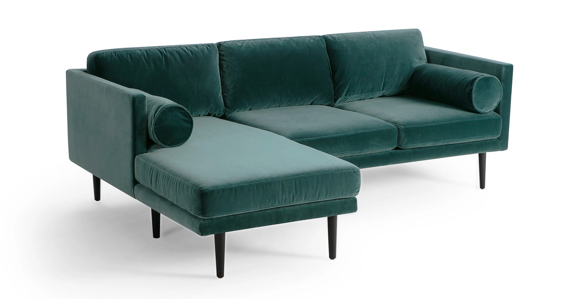 Spectre 81" Sectional Sofa Left - Tranquil Velvet